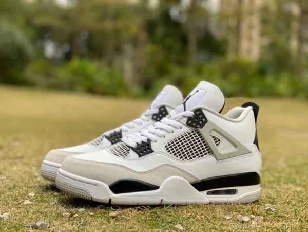 aj4 gris blanc noir t1 pur original Air Jordan 4 AJ4 petit blanc ciment gris blanc noir panda chaussures de basket DH6927-111