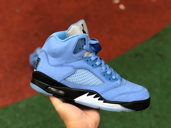 aj5 Caroline du Nord bleu DG pur original Air Jordan 5 "UNC" bleu noir dv1310-401