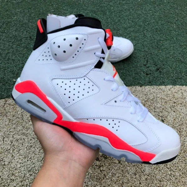 aj6 infrarouge pur original Air Jordan 6 infrarouge AJ6 Sakuragi blanc rouge infrarouge 384664-384665-123