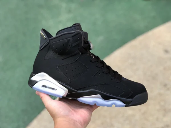 aj6 noir argent haut dg pur original Air Jordan 6 "Black Chrome" noir argent haut DX2836-001