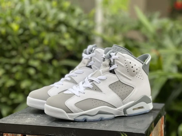 aj6 cool gris pièce haute coupe pur original Air Jordan 6 Cool Grey AJ6 cool gris rétro chaussures de basket-ball CT8529-100