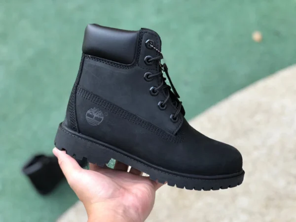 Timberland noir haut sept trous hommes six trous chaussures pour femmes contre-conforme taille femme taille normale homme plus grand Timberland Timberland 6 pouces bottes Martin légères