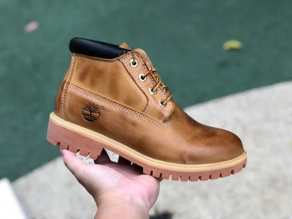 marron moyen Timberland bottes d'extérieur imperméables et résistantes à l'usure bottes en rhubarbe