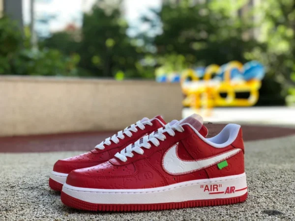 Af1 joint ow joint LV Louis Vuitton LV x Nike Air Force 1 x off-white joint AF1 Air Force One joint LV MS02