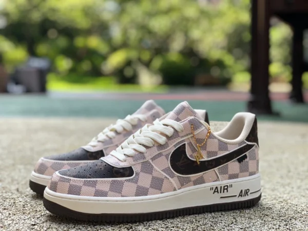 Af1 joint ow joint LV Louis Vuitton LV x Nike Air Force 1 x off-white joint AF1 Air Force One joint LV LD46