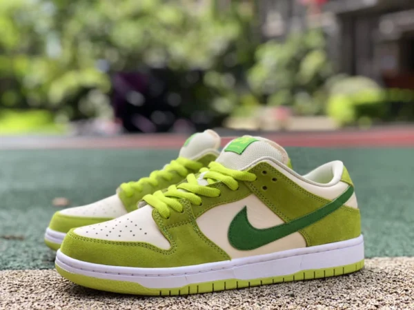 Dunk vert pomme bas pur original Nike SB Dunk Low blanc vert vert pomme rétro baskets décontractées DM0807-300