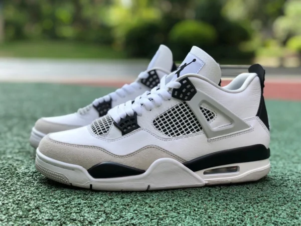 aj4 gris blanc noir Air Jordan 4 AJ4 gris blanc noir panda blanc ciment chaussures de basket DH6927-111