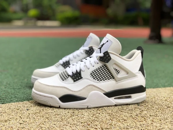 aj4 gris blanc noir Air Jordan 4 AJ4 gris blanc noir panda blanc ciment chaussures de basket DH6927-111