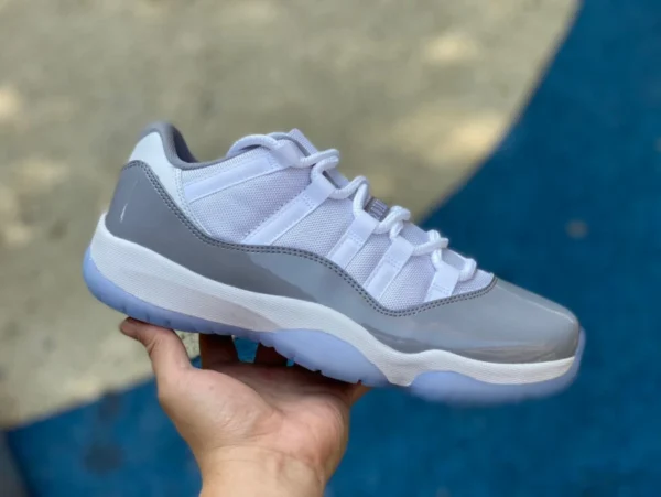 aj11 ciment gris faible plaque de carbone réel Air Jordan 11 Retro Low "Cement Grev" blanc gris cool gris 2.0 av2187-140