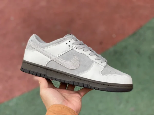 Dunk gris blanc minerai de fer Nike Dunk Low lronstone fer minerai semelle en caoutchouc baskets basses rétro FD9746-001