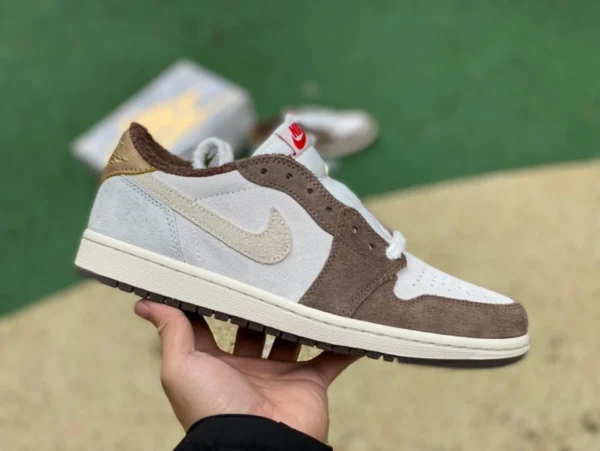 aj1 année du lapin blanc marron bas pur original Air Jordan 1 Low OG Année du lapin année du lapin blanc marron DV1312-200