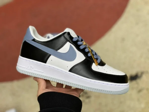 AF1 blanc noir gris ombre Nike Air Force 1 LowAF1 blanc noir gris ombre Air Force One baskets décontractées FD9065-100