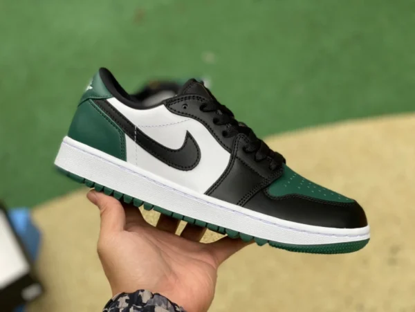 aj1 noir et blanc vert golf pur original Air Jordan 1 LowGolf Aj1 vert chaussures de golf basses DD9315-107