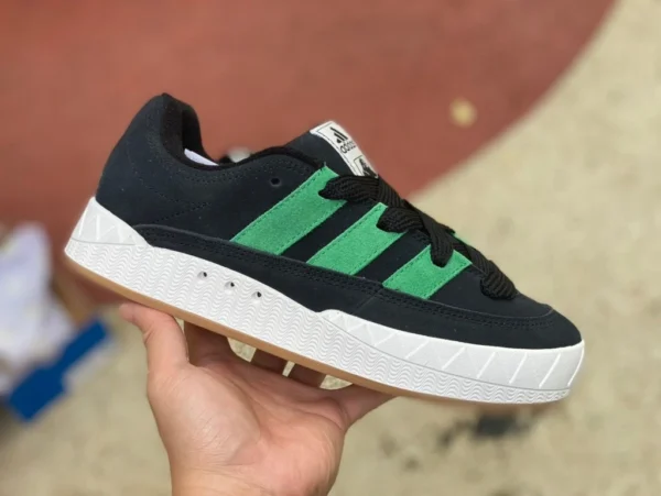 Chaussures de pain Adidas noir et vert NEIGHBORHOOD x Adidas Adimatic joint shark bread shoes hq3936