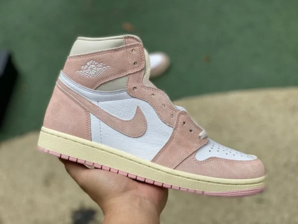 aj1 poudre blanche lavée haut dg pur original Air Jordan 1 Retro High OG haut AJ1 chaussures de basket-ball rose et blanc FD2596-600