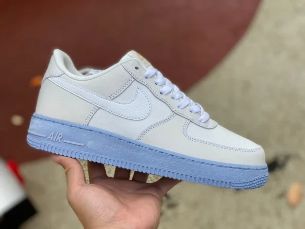 AF1 Salt Lake City blanc gris pur original Nike Air Force 1 07 LV8 Salt Lake City blanc gris AF1 baskets basses décontractées DV0787-100