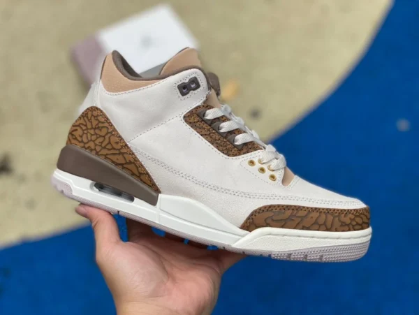 aj3 gris marron cuir première couche Air Jordan 3 Palomino CT8532-102