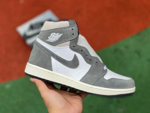 aj1 gris lavé haut boîte d'origine améliorée Air Jordan 1 High OG gris lavé Washed Heritage DZ5485-051