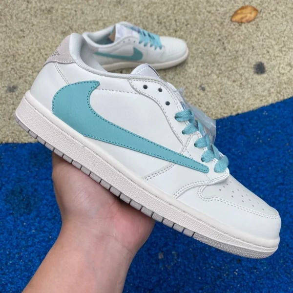 aj1 barbe bas blanc Tiffany T IFFANY CO Tiffany x Travis Scott x Air Jordan 1 Low 11837 Tiffany joint DM7866-220