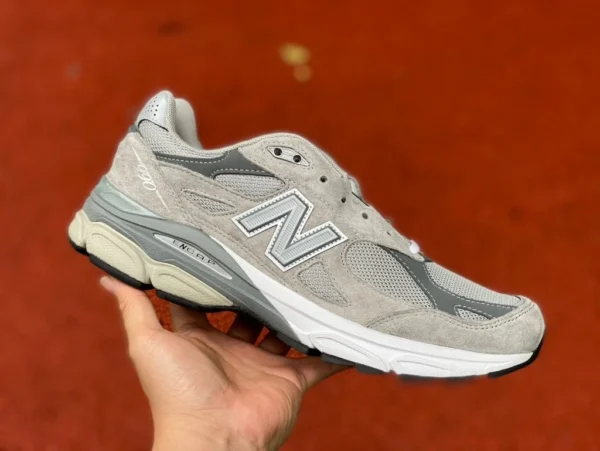 NB990 Yuanzu Grey President Edition New Balance NB990 Chaussures de course rétro de sport et de loisirs grises pour hommes et femmes de fabrication américaine M990GY3