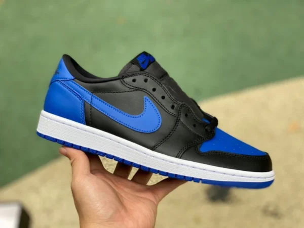 aj1 noir bleu bas dg pur original Air Jordan 1 Low AJ1 noir bleu hommes bas rétro chaussures de basket-ball décontractées 705329-004