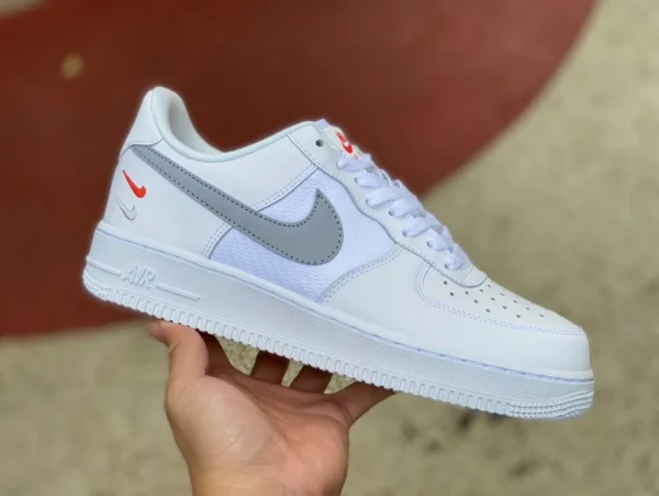 AF1 argent double crochet pur original Nike Air Force 1 AF1 argent double crochet FD0666-100