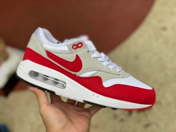 Max1 Blanc Gris Rouge Nike Air Max 1 86 Big Bubble Rouge Gris Chaussures De Sport Rétro DO9844-DQ3989-100