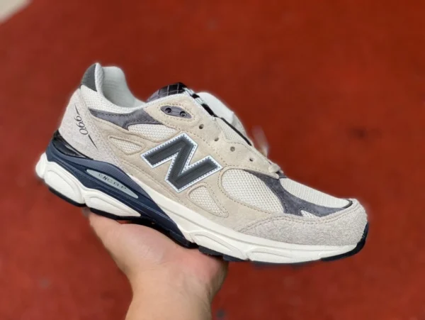 NB900v3 Beige président pur original New Balance 990 V3 fabriqué aux États-Unis beige rétro chaussures de course à la mode M990AD3