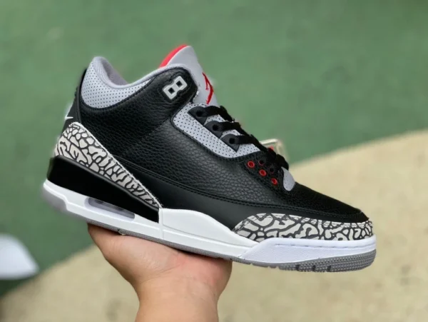 aj3 ciment noir Air Jordan 3 Retro AJ3 motif éclaté de ciment noir 854262-001