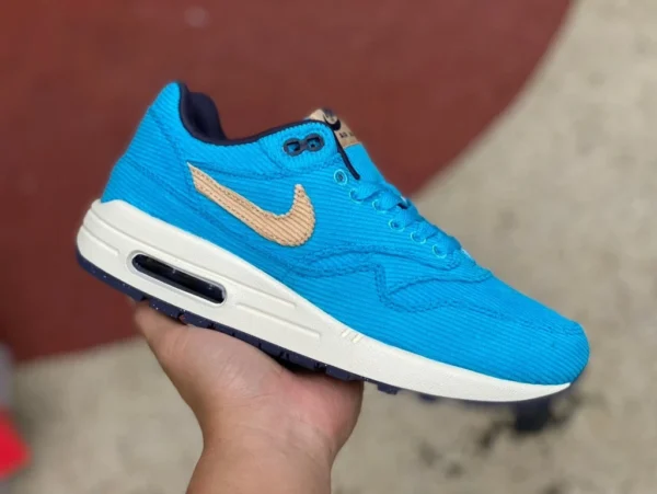 Max1 PRM Bleu Nike/NIKE Air Max 1 PRM Chaussures de course à pied décontractées pour hommes FB8915-400