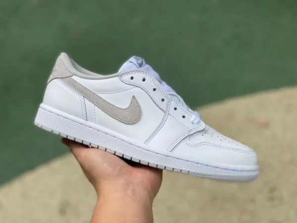 aj1 blanc cassé faible dg pur original Air Jordan 1 Low OG Neutre Gris blanc cassé Joe 1 AJ1 bas CZ0790-10