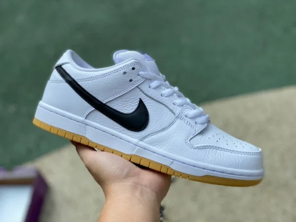 Dunk blanc et noir caoutchouc brut pur original Nike Dunk Sb Low Pro Iso White Gum chaussures blanches nouvelles baskets basses rétro CD2563-101