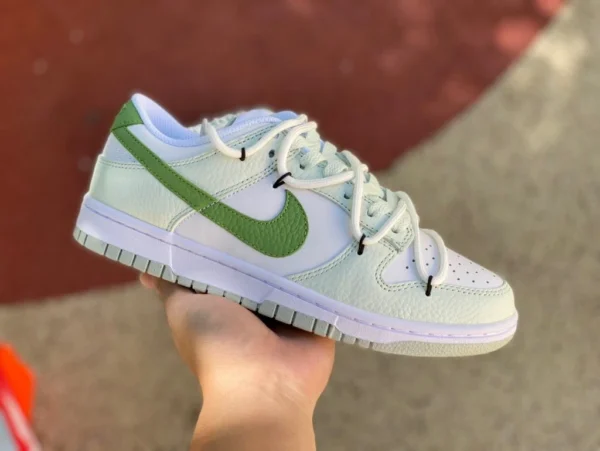 Dunk blanc bracelet vert clair Nike Dunk Low blanc vert clair antidérapant rétro baskets de sport basses DN1431-102