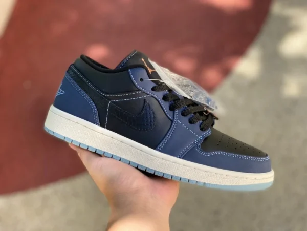 aj1 noir et bleu Air Jordan 1 Low AJ1 noir et bleu bas fj5478-010