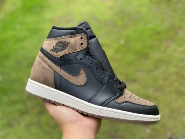 aj1 moka noir marron cuir version Y Air Jordan 1 High OG "Palomino" cuir moka haut marron noir DZ5485-020