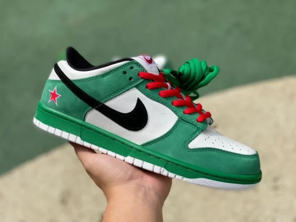 Dunk Heineken joint s2 pur original Nike Dunk SB Low Pro Heineken Heineken blanc vert 304292-302