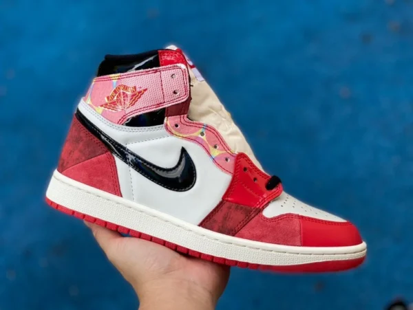 aj1 Spider-Man 2.0 O pur original Air Jordan 1 High OG SP montant AJ1 Spider-Man 2.0 blanc rouge DV1753-601