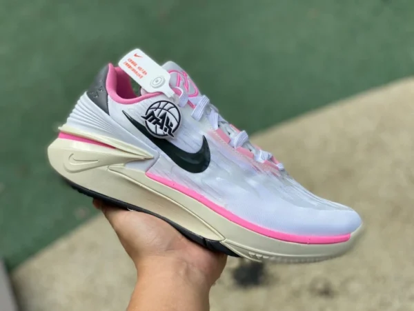 GT2.0 poudre blanche cancer du sein destructeur du monde version originale pure prend en charge la série de combat réelle Nike Air Zoom GT CUT2 poudre blanche cancer du sein chaussures de basket-ball basses FD99