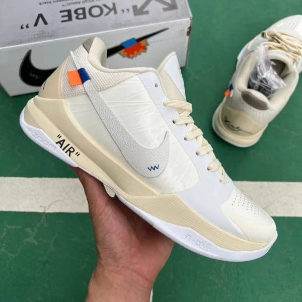 Kobe 5 joint ow off-white s2 pure version originale prend en charge le service après-vente réel tout compris Nike Kobe x OFF-WHITE OW joint zk5 Kobe cz0790-11