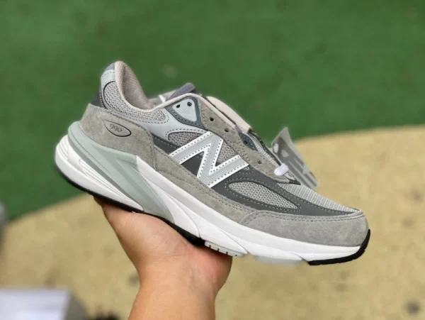 NB990v6 blanc gris président édition New Balance 990 V6 blanc gris rétro décontracté chaussures de course à la mode M990GL6