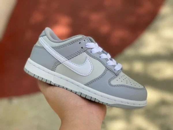 Dunk gris et blanc chaussures pour enfants Nike Dunk Low Gypsy Rose rétro baskets basses décontractées pour enfants DC9564-001