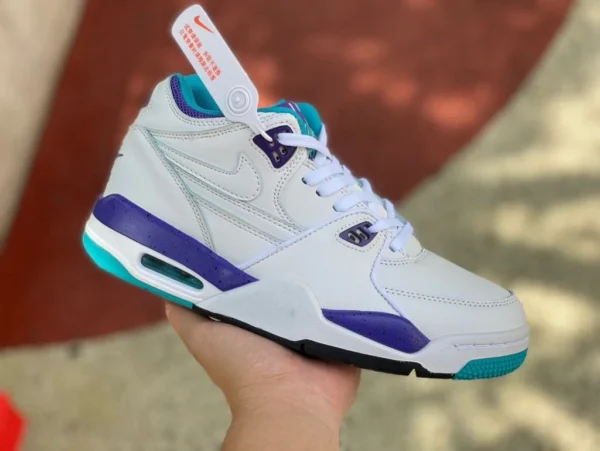 aj4 brother blanc violet NIKE Air Flight 89 AJ4 brother modèle 306252-113