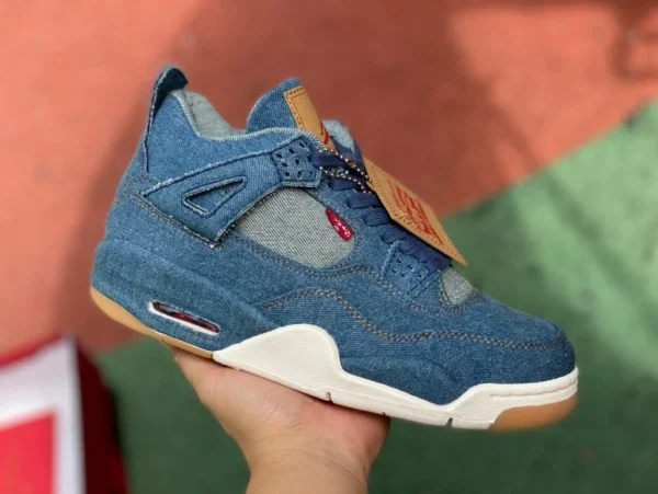 aj4 Levis denim Air Jordan 4 x levis denim joint résistant à l'usure Levis AO2571-401