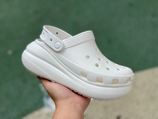 Crocs sabot blanc Crocs Crocs Classic sabot Little Whale rétro Crocs sandales de sport femmes 206302-100