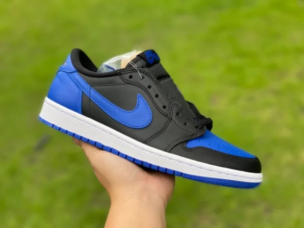 aj1 noir bleu bas y pur original Air Jordan 1 Low AJ1 noir bleu hommes bas rétro chaussures de basket-ball décontractées 705329-004