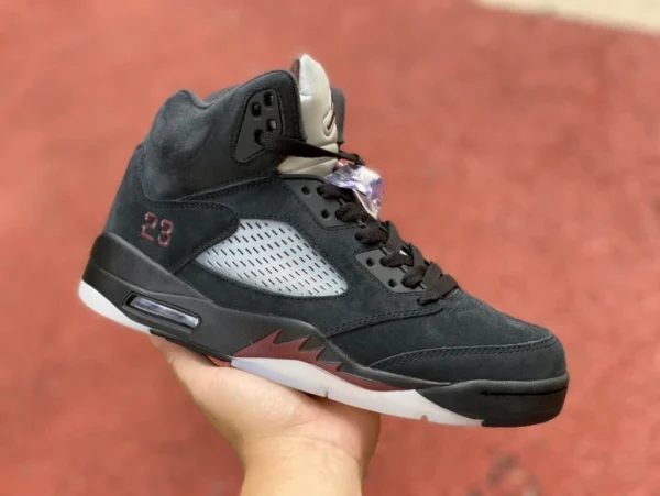 aj5 noir rouge amm Air Jordan 5 Black x A Ma Maniere fd1330-001