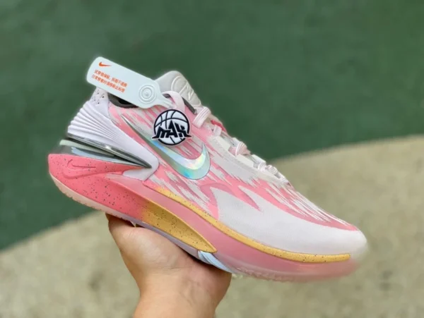 La version originale pure de la poudre blanche GT2.0 détruit le monde prend en charge la série de combat réelle, Nike/Nike Air Zoom GT Cut 2 chaussures de basket-ball basses antidérapantes et résistantes à l'usure DJ6013-602