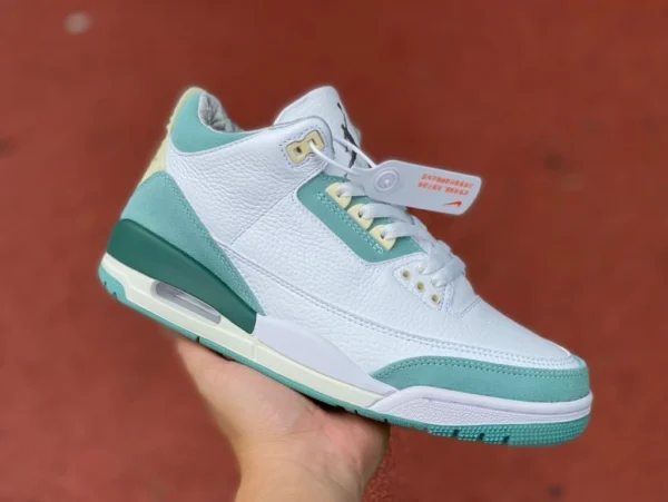 aj3 blanc jade Air Jordan 3 AJ3 blanc vert CT8532-130