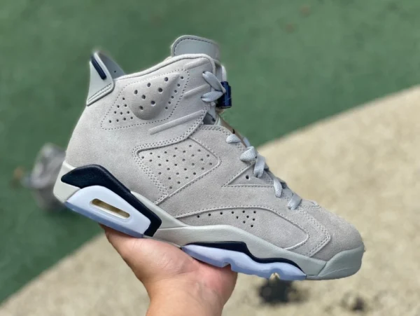 aj6 Georgetown édition spéciale ljr produit Air Jordan 6 Retro AJ6 gris chaussures de basket-ball rétro tendance CT8529-012