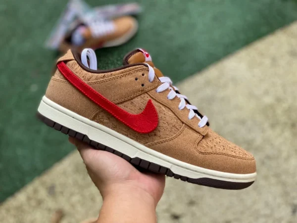 Dunk cork Edison Chen co-marqué s2 pur original Nike Dunk cork Edison Chen Clot co-marqué baskets basses tendance FN0317121